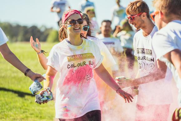 Students at Colour Run