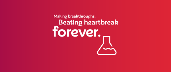 White text on red background that reads Managing breakthroughs. Beating heartbreak forever. 